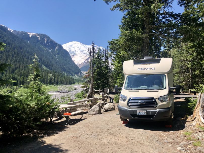 Temps were in the 90s last week at White River campground at Mount Rainier National Park. (Leslie Kelly)
