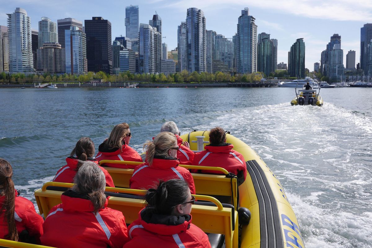 Enjoy the spectacular scenery of Howe Sound on the Sea Vancouver Zodiac tour in Vancouver, B.C.