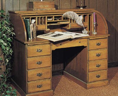 
A package of plans for the roll-top desk costs less than $25.  
 (U-BILD / The Spokesman-Review)