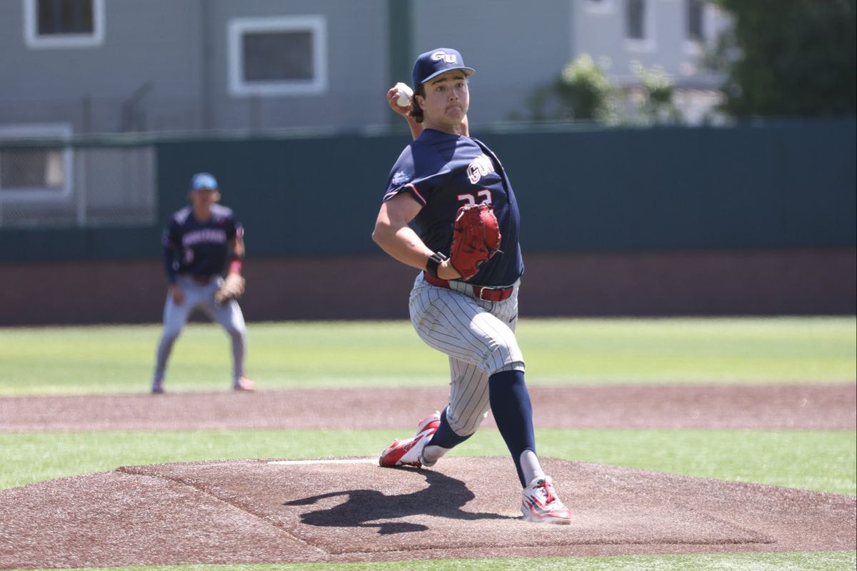 Gonzaga Bulldogs pitcher Karsten Sweum threw the sixth no-hitter in program history on the road against San Francisco on Saturday, May 9, 2026.  (Courtesy of Gonzaga Athletics)