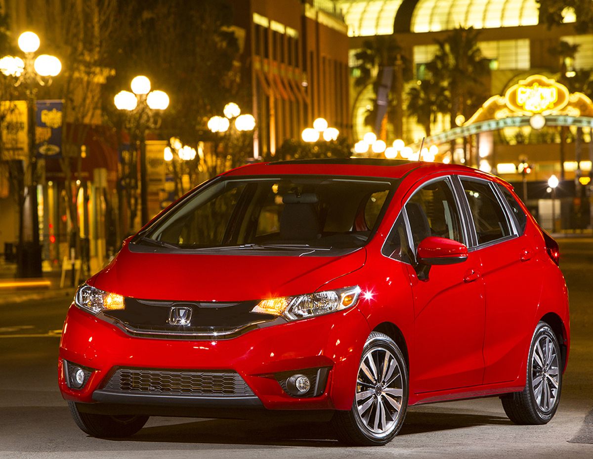 The Fit is a four-door, front-wheel-drive subcompact hatchback with a mind-boggling amount of interior space. (Honda)