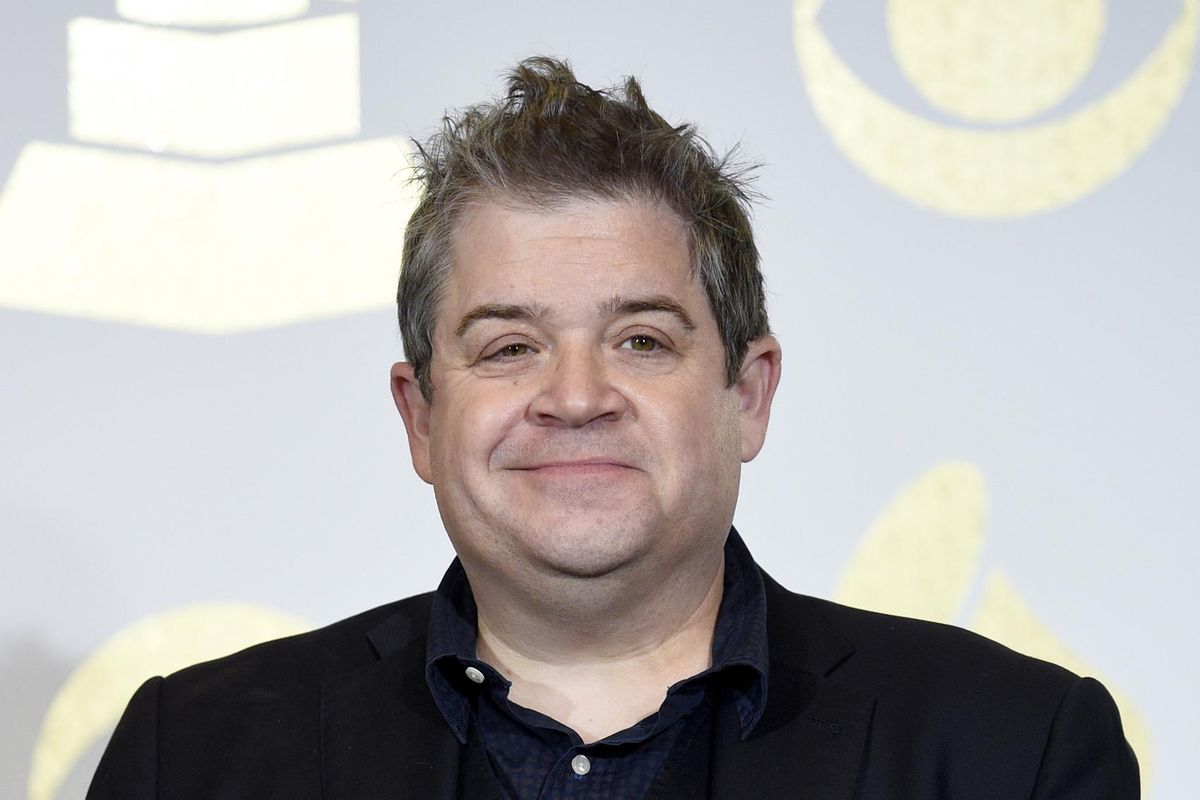 In this Feb. 12, 2017 file photo, Patton Oswalt poses in the press room with the award for best comedy album for “Talking for Clapping” at the 59th annual Grammy Awards in Los Angeles. (Chris Pizzello / Chris Pizzello/Invision/AP)