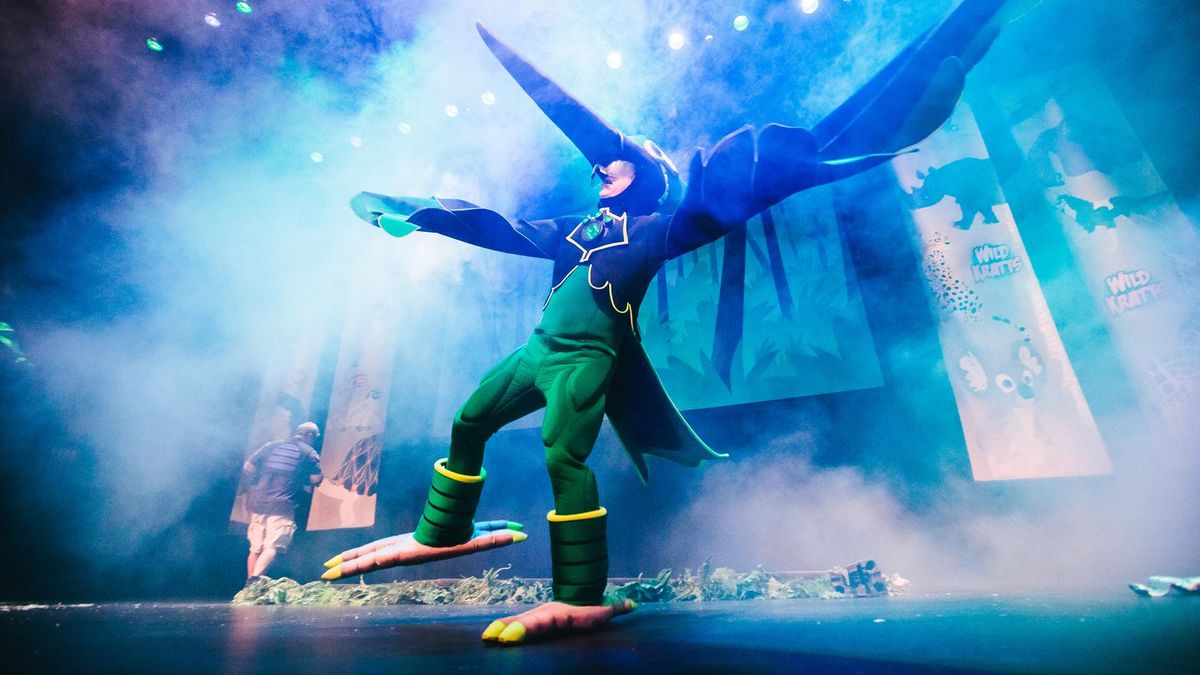 See the Kratt brothers harness their creature power suits on stage at the INB Performing Arts Center on Sunday in “Wild Kratts Live.” (Courtesy)