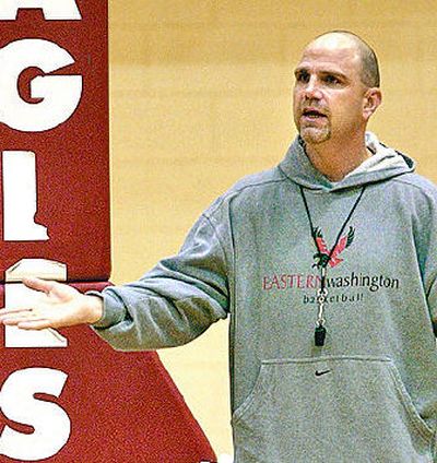 Mike Burns was fired as EWU basketball coach Wednesday.
(File / The Spokesman-Review)