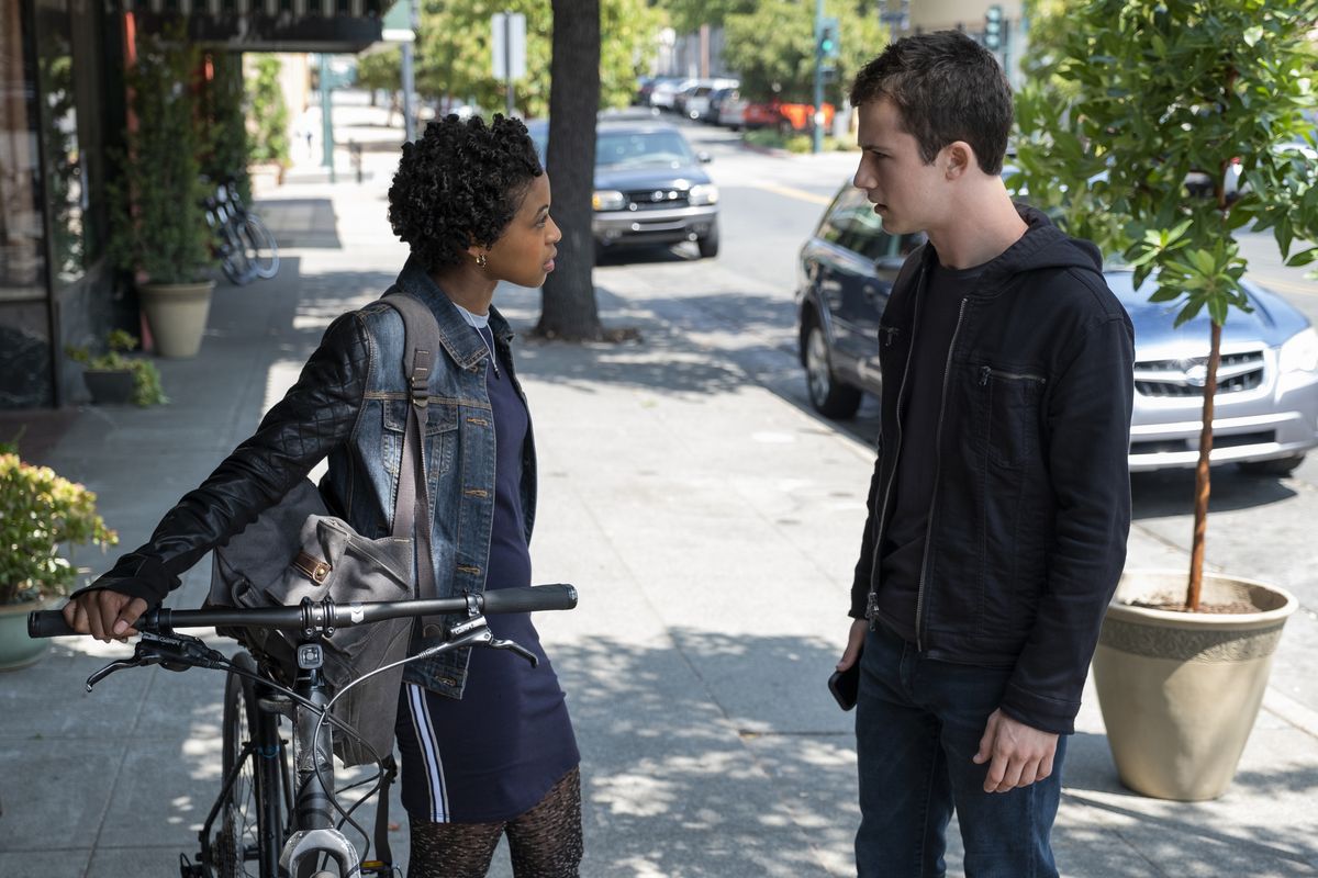 Grace Saif as Ani Achola and Dylan Minette as Clay Jensen star in “13 Reasons Why.” The show is a big reason there’s been an increased effort to make sure viewers know about mental health and other resources when shows feature traumatic storylines.  (David Moir)