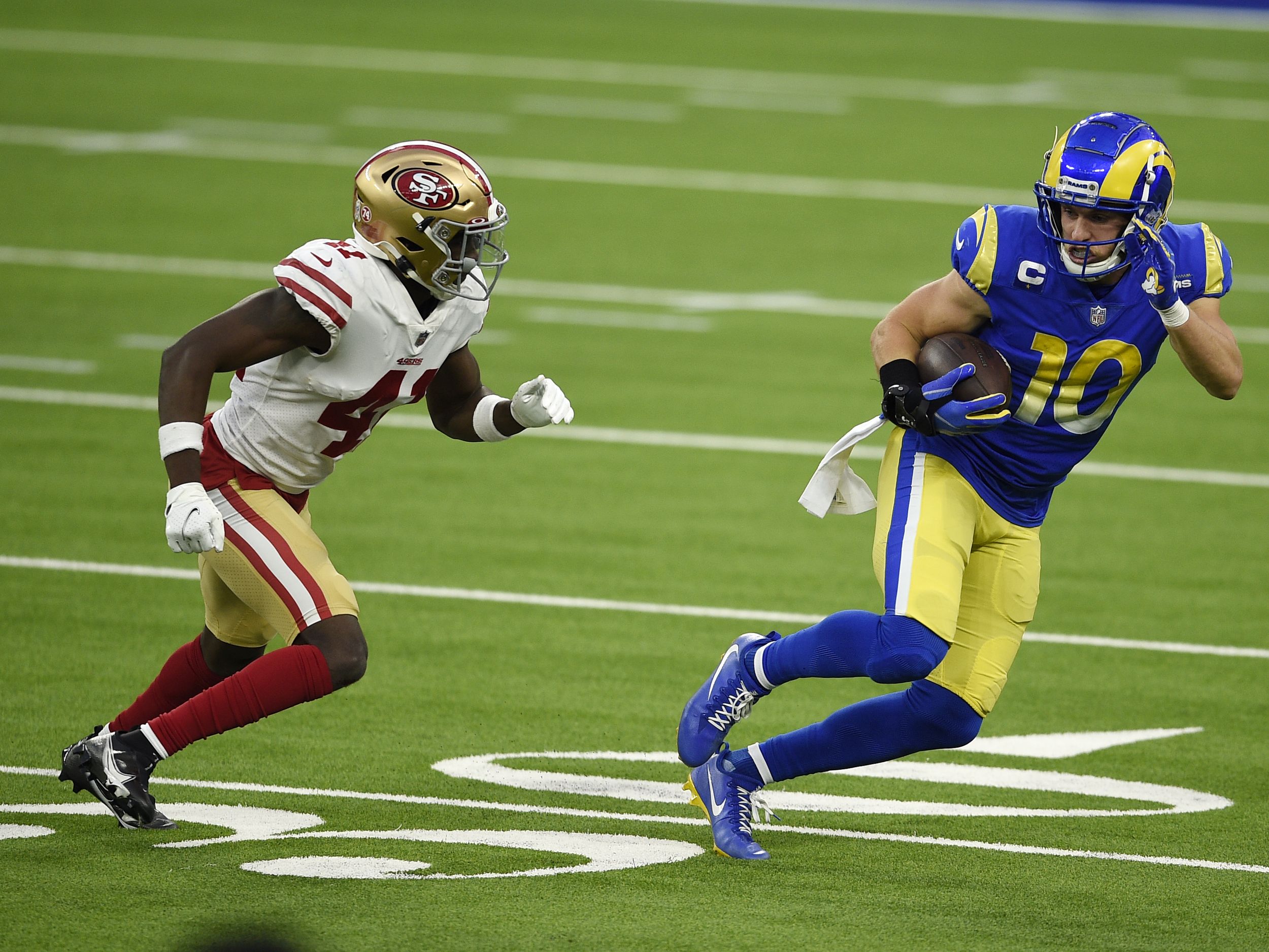 NFL locals: Cooper Kupp hauls in two touchdowns in Rams win, Jalen Thompson  leads Cardinals in tackles