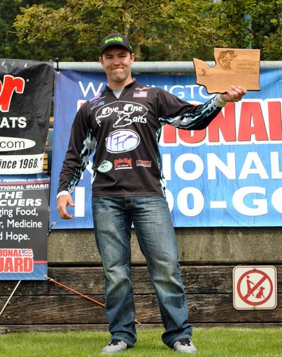  Dakota Jones of Spokane will be representing Washington in a national bass fishing competition after winning the 15-18 age-group title in the 2012 Washington’s Junior State Bass Fishing Championship at Lake Washington on April 28, 2012. Jones is a member of the Inland Empire Junior Bass Club. 
 (Courtesy photo)