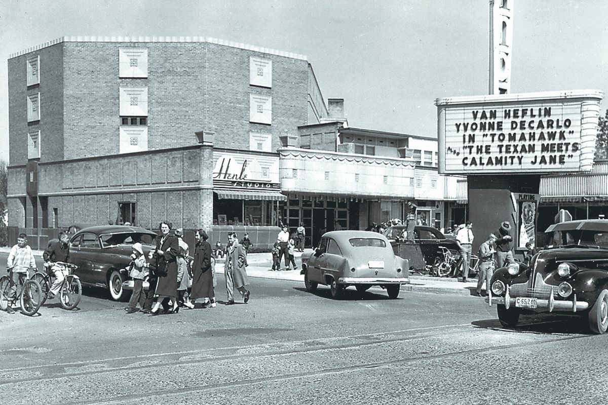 The Garland Theater was opened to the public on Thanksgiving Day in 1945. The theater held more than 900 people and at the time was one of the most modernized theaters in Spokane.  (The Spokesman-Review photo archive)