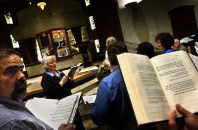 
Cantors at the Temple Beth Shalom practice for the start of Jewish High Holy Days. Cantors are not just singers; they are keepers of Jewish musical traditions. 
 (Jed Conklin / The Spokesman-Review)