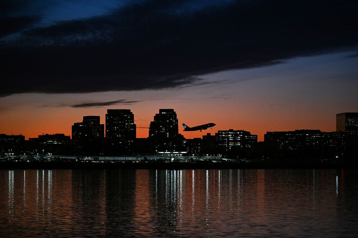 An American Eagle flight and a U.S. Army helicopter collided on Jan. 29, 2025, killing everyone aboard both aircraft.   (Matt McClain/The Washington Post)