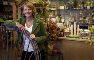 
Judy Jorgensen is the owner of Eclectic Gifts in Liberty Lake. She opened the specialty gift-basket business nearly five years ago. The store has since expanded into a gift and home décor gallery.
 (Liz Kishimoto / The Spokesman-Review)