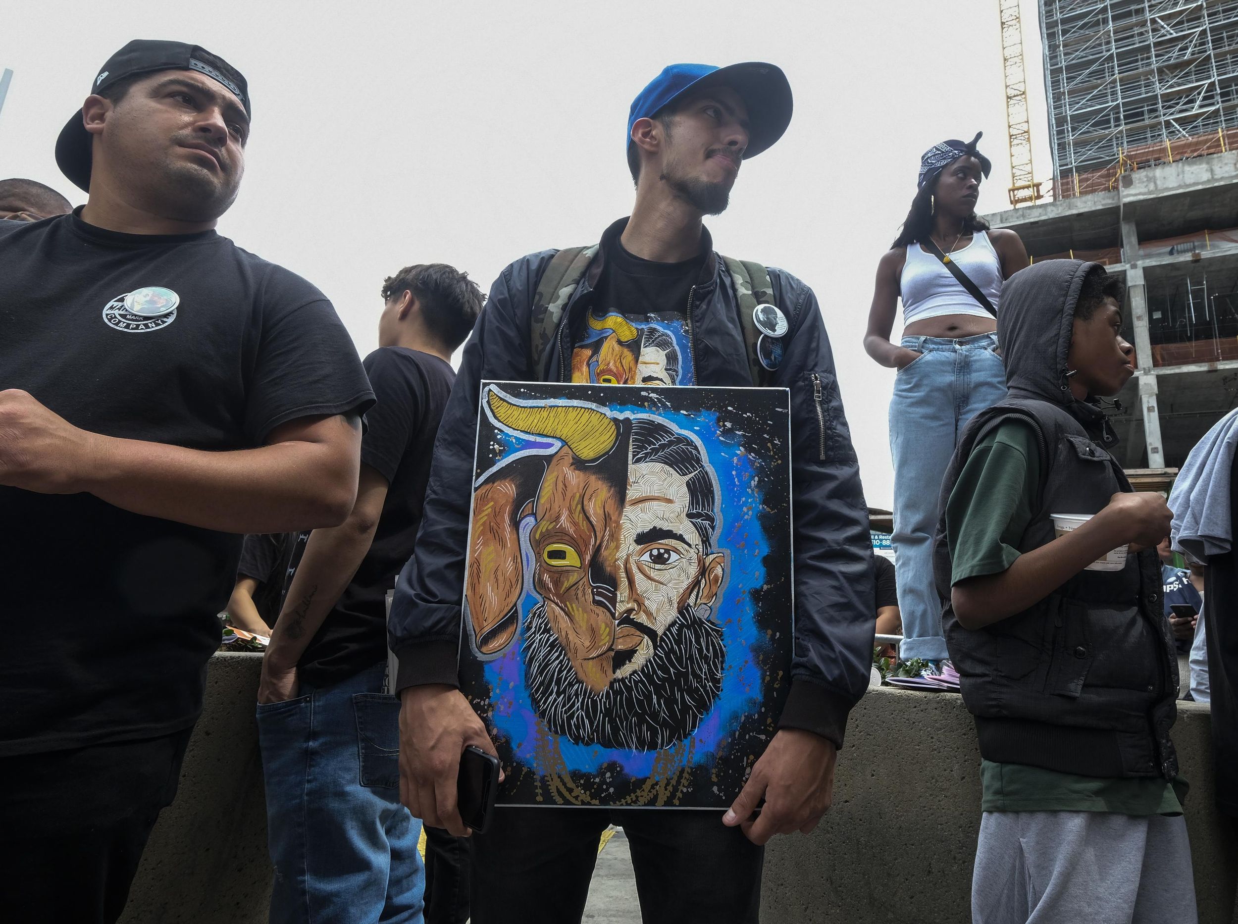 Nipsey Hussle, a hometown hero, immortalized at memorial