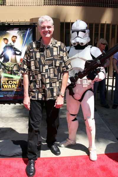 Actor Tom Kane arrives at the premiere of “Star Wars: The Clone Wars” on Aug. 10, 2008, at the Grauman’s Egyptian Theatre in Los Angeles.  (Tribune News Service )