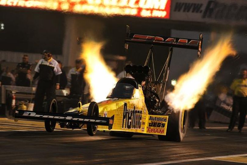 Spencer Massey leads Top Fuel qualifying after round one in Englishtown, Penn. (Photo courtesy of NHRA)