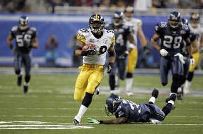 
Rubber sleeves are blamed for Willie Parker's fumbling problems. Associated Press
 (Associated Press / The Spokesman-Review)