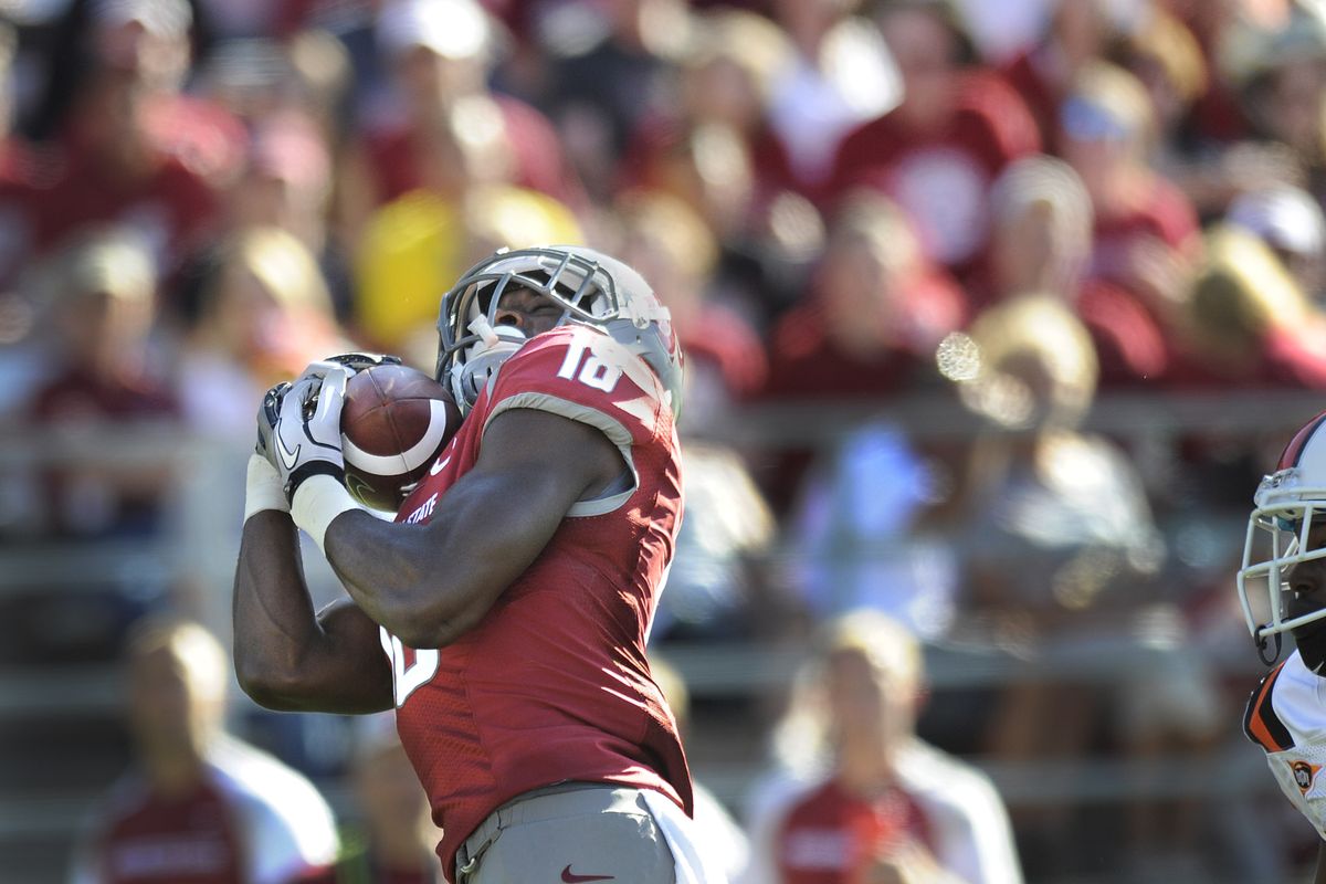 Receiver Kristoff Williams is getting a workout. (Christopher Anderson)