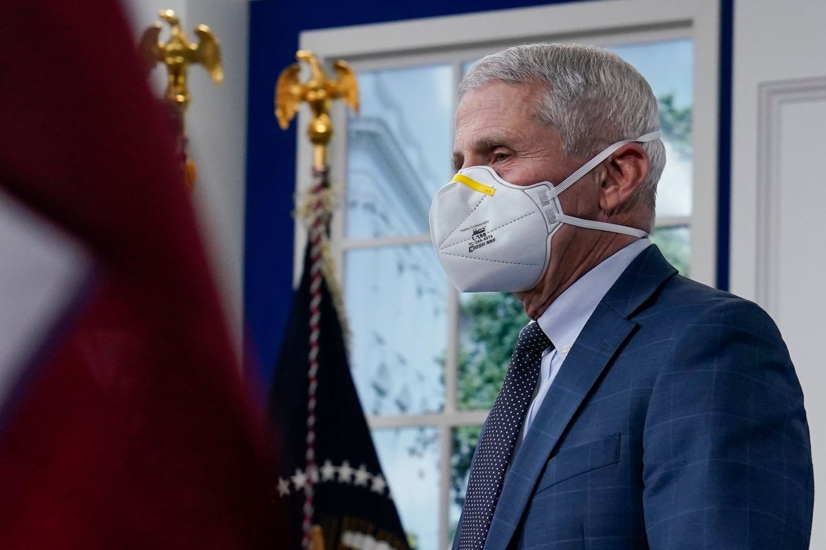 Dr. Anthony Fauci, the top U.S. infectious disease expert, wears a face mask as he arrives for the the White House COVID-19 Response Team