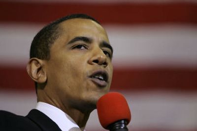 
Democratic presidential candidate U.S. Sen. Barack Obama, D-Ill., speaks during a rally  Wednesday in Mason City, Iowa. 
 (Associated Press / The Spokesman-Review)