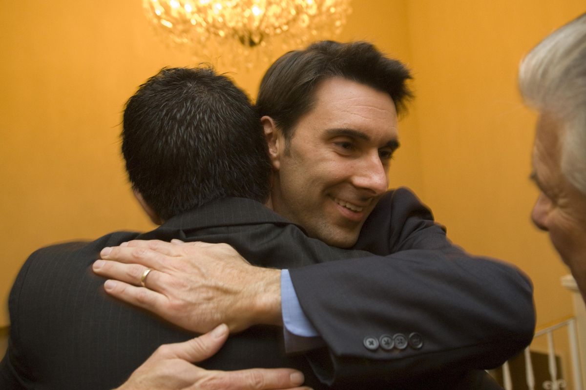 Republican Kevin Parker on election night in 2008 when he won his first term in the state Legislature. Parker, who went on to win three more terms, announced earlier this year that he would not seek re-election. (Colin Mulvany / The Spokesman-Review)