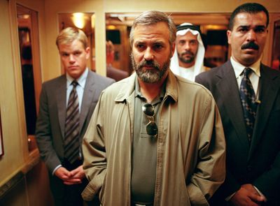 George Clooney, center, gained 30 pounds for his “Syriana” role. (Associated Press / The Spokesman-Review)