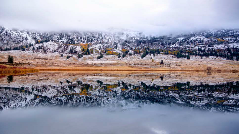 Justin Haug of the Washington Department of Fish and Wildlife captured this photo of Forde Lake in the Sinlahekin Wildlife Area of northcentral Washington in October. (WDFW)