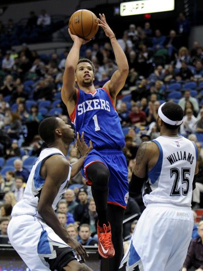Michael Carter-Williams scored 20 points as Sixers broke through. (Associated Press)