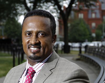 FILE - This June 23, 2011 photo shows Aziz Deria in Washington. A U.S. judge has awarded $21 million to seven people who had sued a former prime minister of Somalia now living in Virginia, claiming he had tortured and killed his own people. The judgment against Mohamed Ali Samantar of Fairfax comes at the end of an eight-year legal battle that went to the U.S. Supreme Court. (Luis Alvarez / Fr596 Ap)