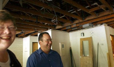 
Monica and JB Howick, owners of a small publishing company, WindRiver Publishing, are fixing up and moving into the old East Shoshone Medical Center in Silverton, Idaho.
 (Kathy Plonka / The Spokesman-Review)