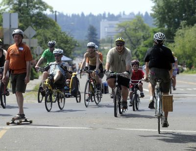 Bikes take over city streets during Summer Parkways. (FILE)