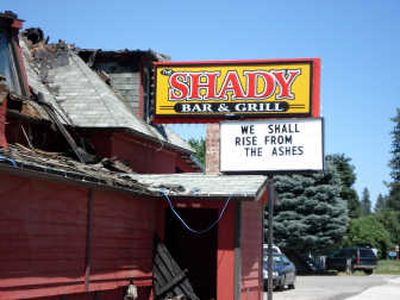 
The Shady Bar & Grill in Rathdrum burned on July 4. The owner plans to get it rebuilt.
 (Paula Davenport / The Spokesman-Review)