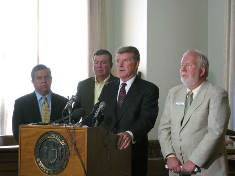 Gov. Butch Otter announces new budget cuts (Betsy Russell / The Spokesman-Review)