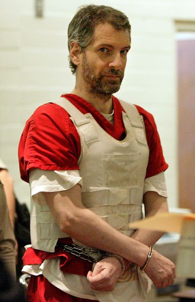 In this 2011 photo, Joseph E. Duncan III, stands in court in Indio, Calif. On Friday, a federal judge in Idaho affirmed two of three death penalties against Duncan for his 2005 sexual assault and killing of 9-year-old Dylan Groene, who was abducted from his home just east of Coeur d’Alene. (Terry Pierson / AP)