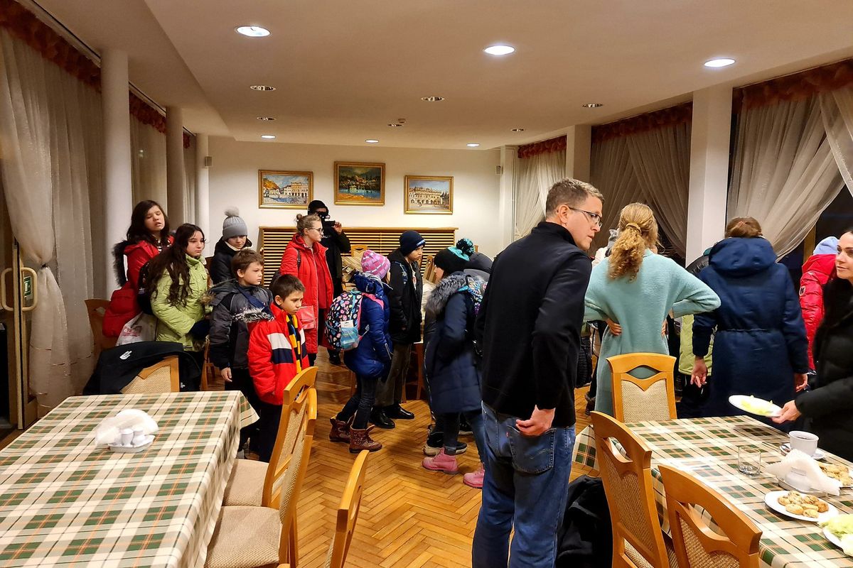 Former state Rep. Matt Shea is in a small town in Poland with a group of more than 60 children who he says were rescued from a Ukrainian orphanage.  (Dom Dziennikarza)