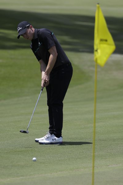 Matthew Fitzpatrick, of England, putts on the seventh green during the second round of the World Golf Championships-FedEx St. Jude Invitational Friday, July 26, 2019, in Memphis, Tenn. (Mark Humphrey / Associated Press)