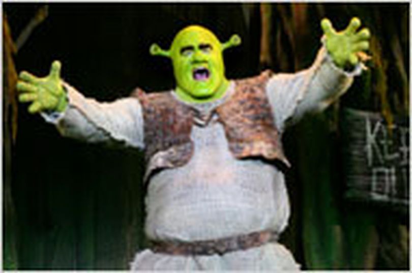 This Scottish ogre is singing his heart out. (Joan Marcus)