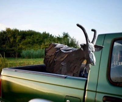 Riverfront Park tweeted an April Fools' Day joke about the Garbage Goat on its twitter, joining a handful of other public agencies in Washington state aiming to garner laughs.  (Courtesy of Riverfront Park twitter)