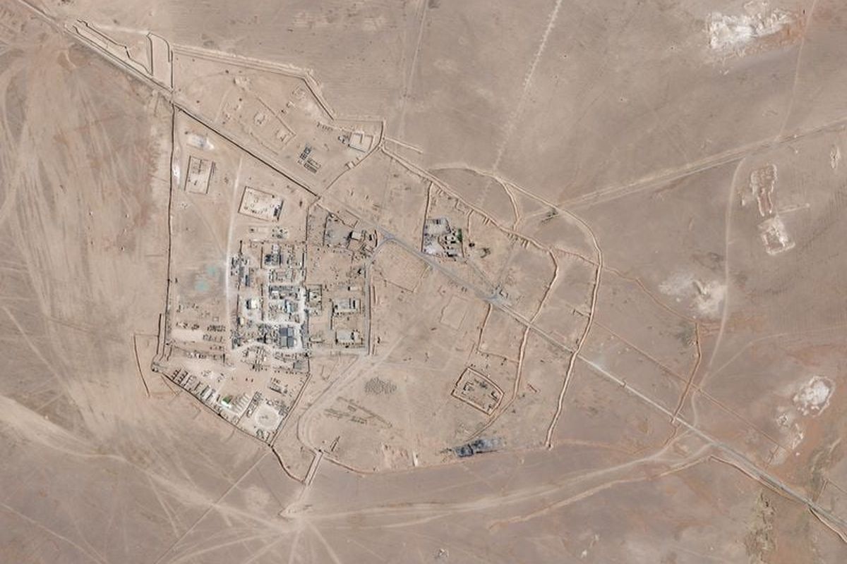A satellite image shows the al-Tanf Base, in Syria, in this image taken July 20, 2025. (2026 Planet Labs PBC)