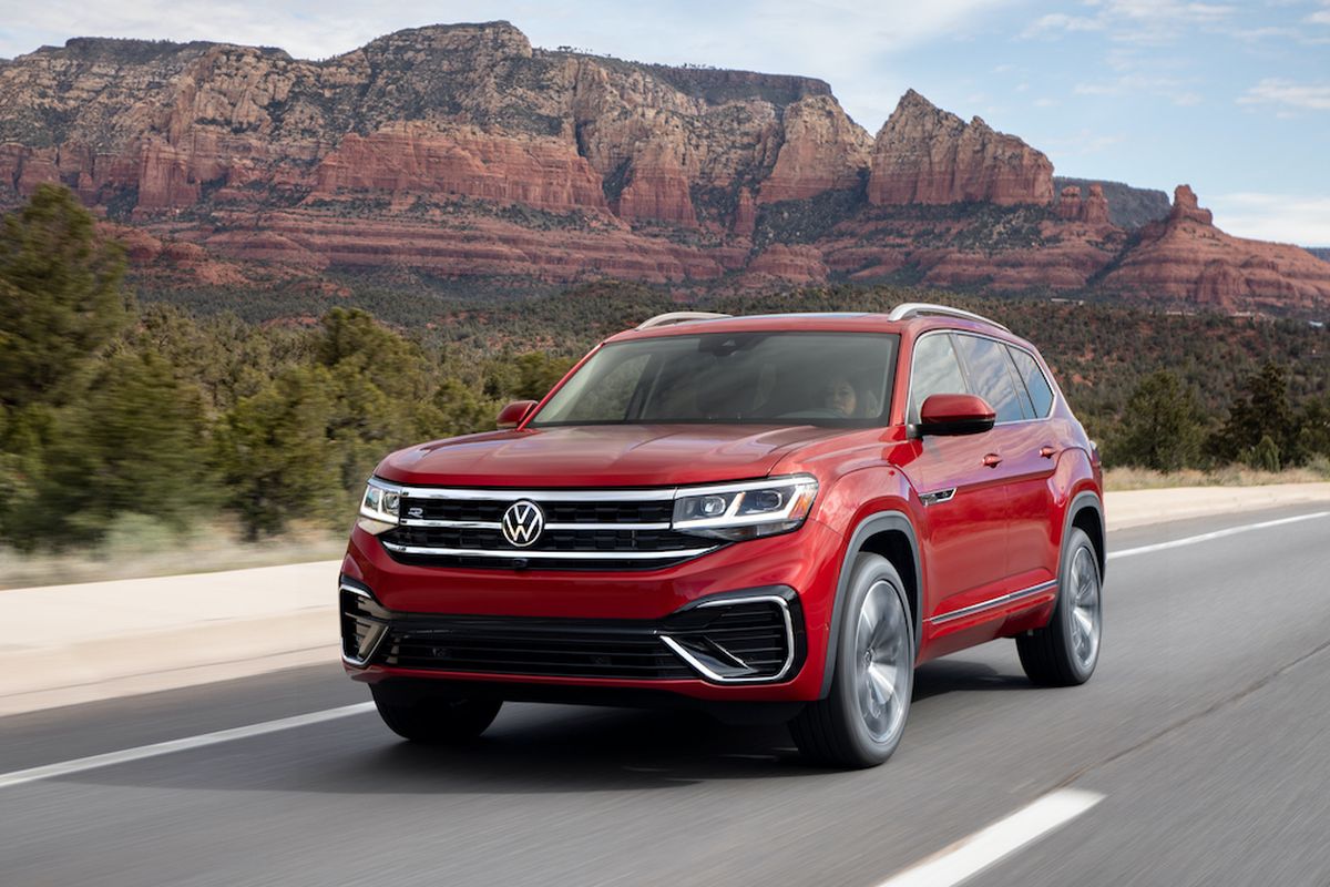 The 2021 Atlas gets a mild but effective facelift and an expanded list of standard and optional features. Its base price remains unchanged at $31,545. (Volkswagen)