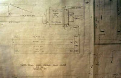 
Vince Roland created this floor plan with help from a professional organ builder.
 (The Spokesman-Review)