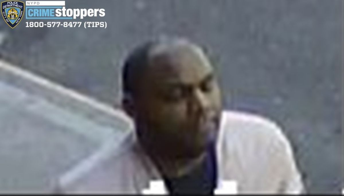 This image taken from surveillance video provided by the New York City Police Department shows a person of interest in connection with an assault of an Asian American woman, Monday, March 29, 2021, in New York. The NYPD is asking for the public