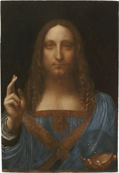 This undated handout photo shows a painting recently authenticated as the work of Leonardo da Vinci. 