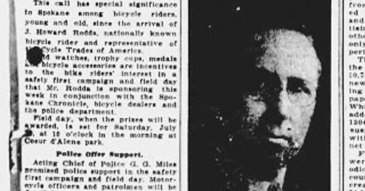 This day in history: Spokane slated to Coors beer warehouse. Bikes celebrated at field day