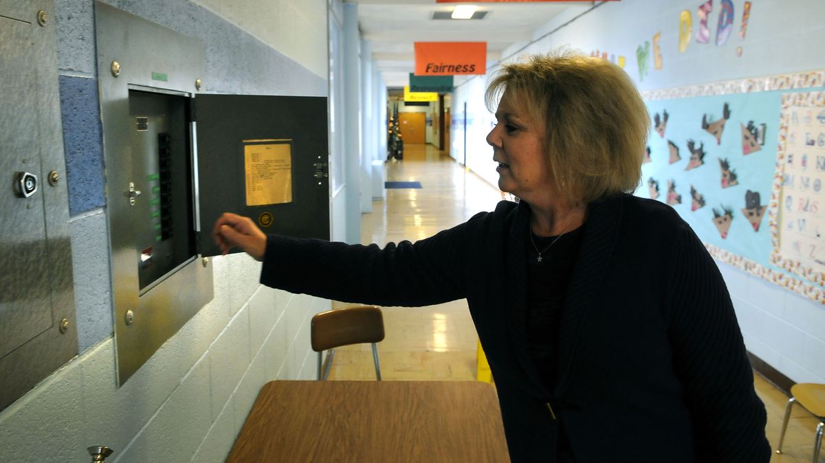 Principal Cindy McSmith says the school has to reset the electrical breakers everyday after they are tripped by the school’s ovens.
