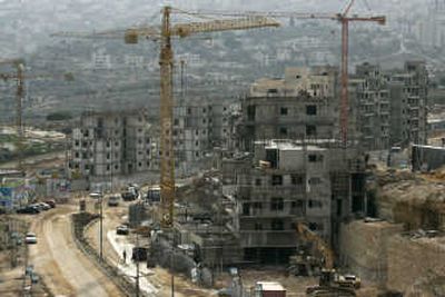 
A new housing development is seen in the east Jerusalem neighborhood of Har Homa on Tuesday. Associated Press
 (Associated Press / The Spokesman-Review)