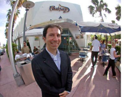 
Antonio Ellek, co-founder and CEO of Pasha's, a Miami restaurant chain, poses outside the Miami Beach, Fla., restaurant. Despite the political hurdles, U.S. companies have Cuba in their sights. 
 (Associated Press / The Spokesman-Review)