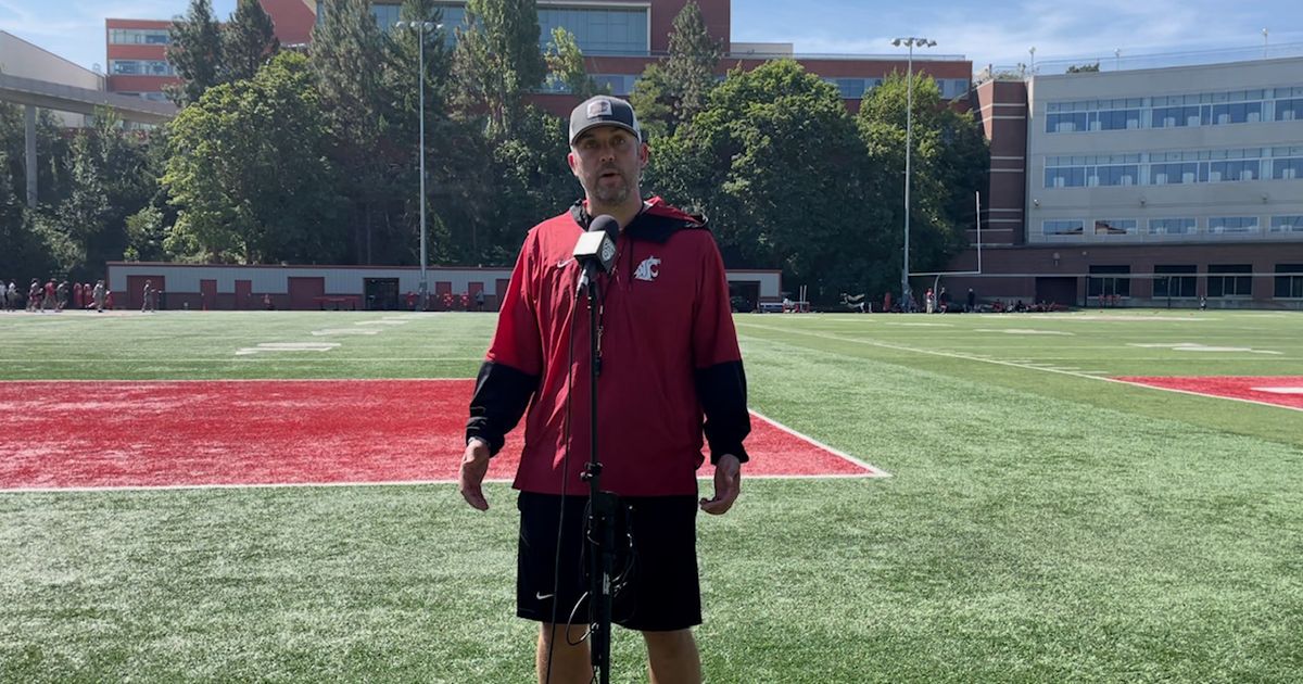 Video Washington State special teams coach Kyle Krantz post practice