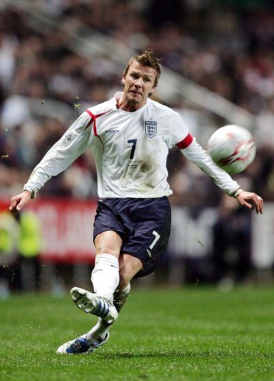 Soon-to-be-retired English soccer star David Beckham has a movie named after him: “Bend It Like Beckham.” (Associated Press)