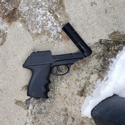 Investigators recovered this BB handgun at the scene of an officer-involved shooting Sunday in Spokane's Logan neighborhood.   (Courtesy of Spokane Independent Investigative Response Team )