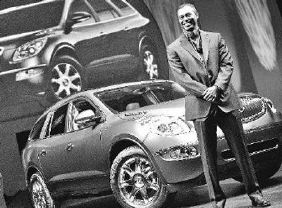 
 Tiger Woods helps to introduce the 2008 Buick Enclave last fall. 
 (Associated Press / The Spokesman-Review)