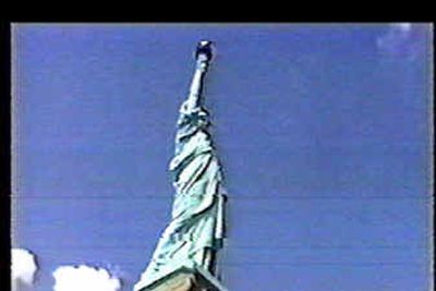 
Major New York City landmarks, including the Statue of Liberty as seen in this video image, were filmed by al Qaeda members in 1997 as they scouted the city for potential targets. The videotape was found by Spanish authorities after a 2002 raid on an al Qaeda cell in Madrid. 
 (Associated Press / The Spokesman-Review)